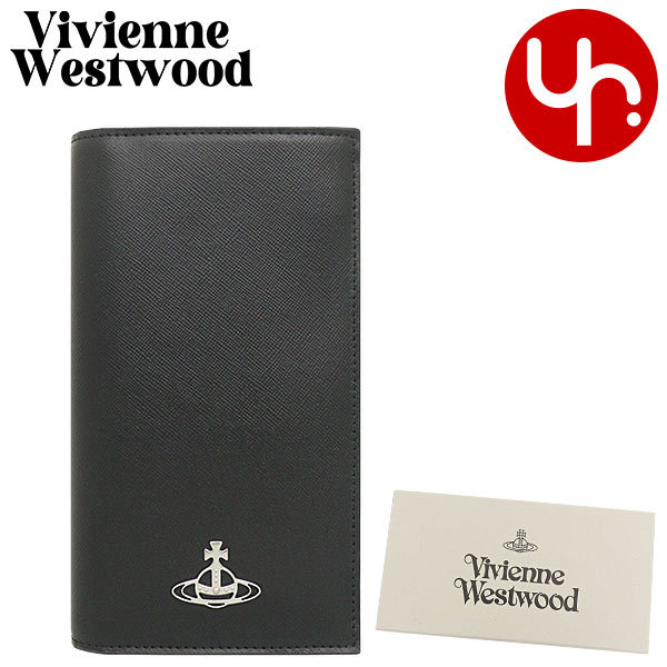 ヴィヴィアン・ウエストウッド 革財布 メンズ ヴィヴィアン ウエストウッド Vivienne Westwood 財布 長財布 51050057 42093 ブラック メンズ 特別送料無料 ケント レザー ロング フラップ ジップ ウォレット ブランド 通販