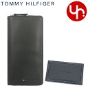 トミー ヒルフィガー TOMMY HILFIGER 財布 長財布 31TL13X015 ブラック 特別送料無料 WELLESLEY ジェニュイン レザー ロング ジップ アラウンド ウォレットメンズ ブランド 通販