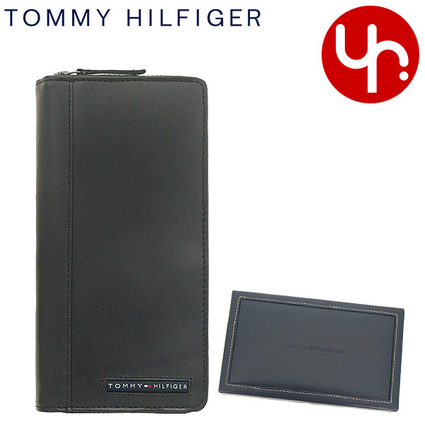 トミーヒルフィガー 財布（メンズ） トミー ヒルフィガー TOMMY HILFIGER 財布 長財布 31TL13X025 ブラック 特別送料無料 CAMBRIDGE ジェニュイン レザー ロング ジップ アラウンド ウォレットメンズ ブランド 通販