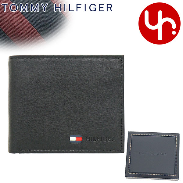 トミー ヒルフィガー TOMMY HILFIGER 財布 二つ折り財布 31TL25X016 ブラック 特別送料無料 STOCKTON ..