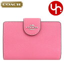 コーチ COACH 財布 二つ折り財布 F06390 6390 ペチュニア 特別送料無料 ラグジュアリー クロスグレーン レザー ミディアム コーナー ジップ ウォレット アウトレット品レディース ブランド 通販 L型 2023SS