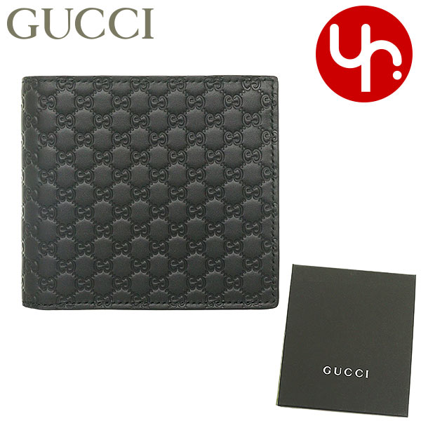 グッチ 財布（メンズ） グッチ GUCCI 財布 二つ折り財布 150413 BMJ1N ブラック 特別送料無料 マイクロ グッチシマ ソフト レザー マルゴー バイフォールド コイン ウォレット アウトレット品メンズ ブランド 通販 2023SS