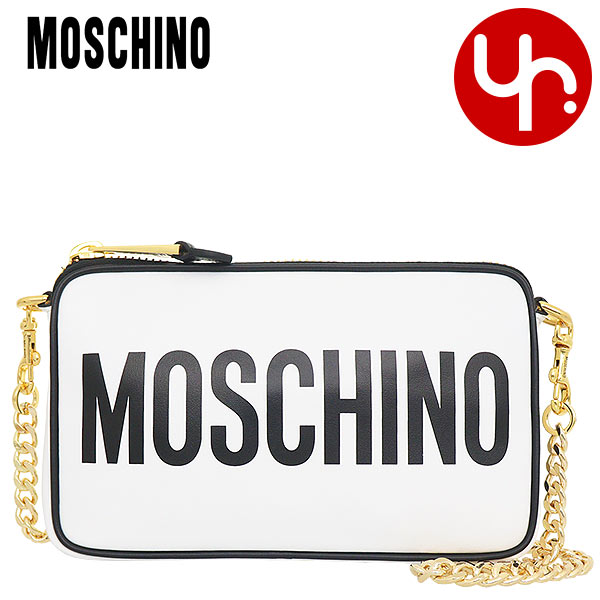 モスキーノ MOSCHINO バッグ ショルダーバッグ A7421 8001 ホワイト 特別送料無料 モスキーノ ロゴ プ..