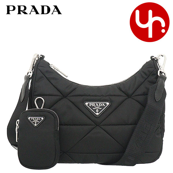 プラダ PRADA バッグ ショルダーバッグ 1BC151 RDJN B9O ネロ 特別送料無料 テスート キルティング パデッド リナイロン Re Nylon トライアングル ロゴ ショルダーバッグ ポーチ付きレディース ブランド 通販 斜めがけ 2023SS