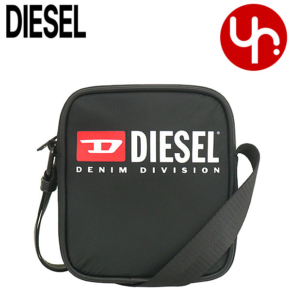 ディーゼル DIESEL バッグ ショルダーバッグ X09553 P5480 ブラック 特別送料無料 RINKE ポリエステル デニム ディビジョン ロゴ クロスボディーメンズ レディース ブランド 通販 斜めがけ 2023SS