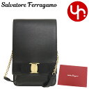 サルヴァトーレ フェラガモ 革バッグ レディース サルヴァトーレ フェラガモ Salvatore Ferragamo バッグ ショルダーバッグ 22 0264 ネロ 特別送料無料 ヴァラ リボン カーフ レザー スマートフォン ホルダーレディース ブランド 通販 斜めがけ 2023SS