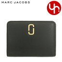 マーク ジェイコブス 二つ折り財布 レディース マークジェイコブス Marc Jacobs 財布 二つ折り財布 2S3SMP003S01 ブラック 特別送料無料 ザ J マーク カウ スプリット レザー ミニ コンパクト ウォレットレディース ブランド 通販 L型 2023SS