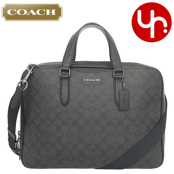 コーチ COACH バッグ ビジネスバッグ FC8172 C8172 ブラック×ブラックオックスブラッド 特別送料無料 グラハム シャドー シグネチャー PVC レザー スリム ブリーフ ケース アウトレット品メンズ レディース ブランド 通販 斜めがけ 通勤 2023SS