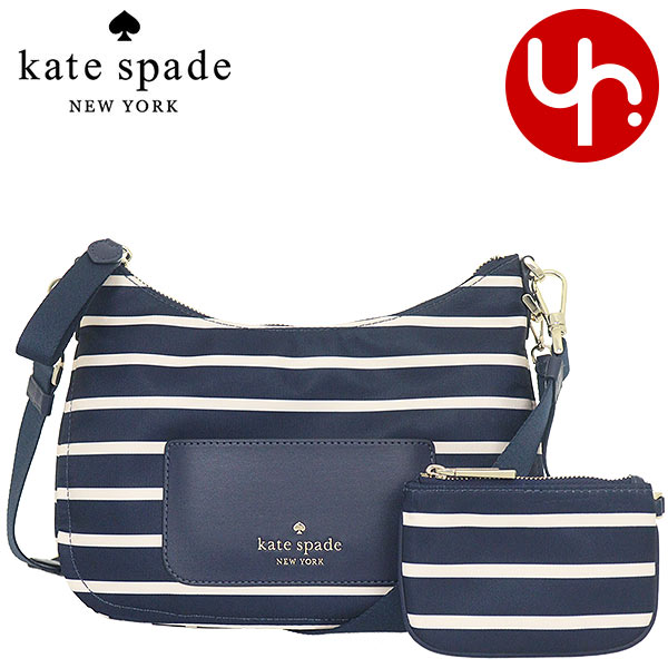 ケイトスペード　ポシェット ケイトスペード kate spade バッグ ショルダーバッグ KB601 パリジャンネイビーマルチ 特別送料無料 チェルシー ザ リトル ベター マリーナ ストライプ プリント リナイロン クロスボディー（コインケース付き） アウトレット品レディース ブランド 通販 斜めがけ 2023SS