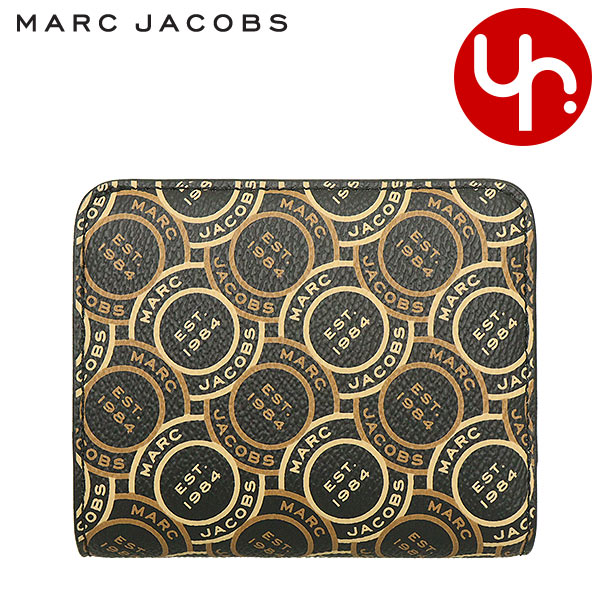 マークジェイコブス 財布（レディース） マークジェイコブス Marc Jacobs 財布 二つ折り財布 S130M12FA22 ブラックマルチ 特別送料無料 デイリー シグネット PVC キャンバス ミニ コンパクト ウォレット アウトレット品レディース ブランド 通販 L型 2023SS