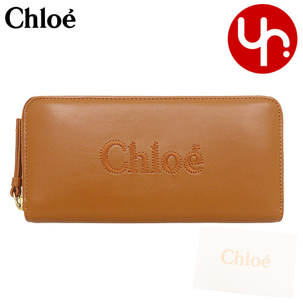 クロエ バッグ クロエ chloe 財布 長財布 CHC23AP970 I10 キャラメル 特別送料無料 CHLOE SENSE クロエ センス シャイニー カーフ レザー ロング ジップ ウォレットレディース ブランド 通販 2023AW