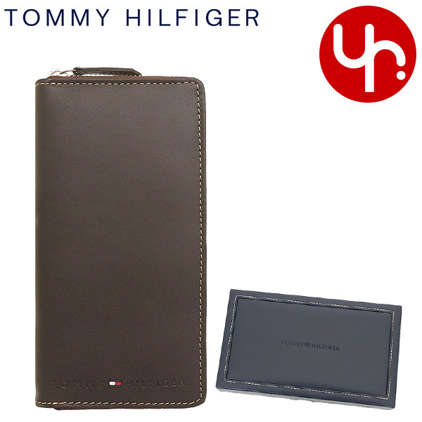 トミーヒルフィガー 長財布 メンズ トミー ヒルフィガー TOMMY HILFIGER 財布 長財布 31TL13X015 ブラウン 特別送料無料 WELLESLEY ジェニュイン レザー ロング ジップ アラウンド ウォレットメンズ ブランド 通販 2023SS