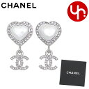 シャネル CHANEL アクセサリー ピアス ABB634 B14143 シルバー 特別送料無料 CCマーク ココマーク ラインストーン ハート パール ピアス...