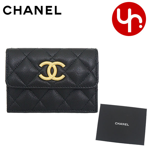 シャネル CHANEL 財布 三つ折り財布 AP3518 B13703 ブラック 特別送料無料 マトラッセ キャビアスキン ミニ トライフォールド ウォレットレディース ブランド 通販 2023AWのサムネイル