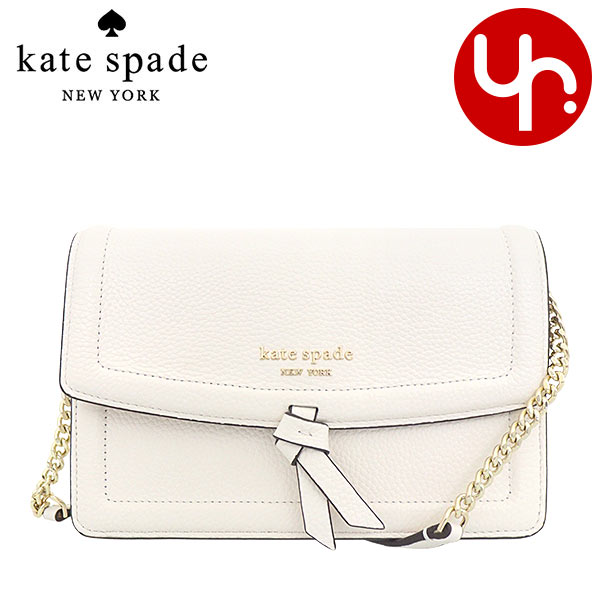 ケイトスペード　ポシェット ケイトスペード kate spade バッグ ショルダーバッグ K6830 クリーム 特別送料無料 ノット ペブルド レザー フラップ クロスボディーレディース ブランド 通販 斜めがけ 2023AW