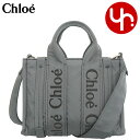 クロエ chloe バッグ トートバッグ CHC23WS397 L41 エレファントグレー 特別送料無料 WOODY ウッディ リサイクル ナイロン ロゴ リボン スモール ショルダー トートレディース ブランド 通販 2023AW あす楽