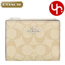 コーチ COACH 財布 二つ折り財布 FCM852 CM852 ライトカーキ×チョーク 特別送料無料 ラグジュアリー シグネチャー PVC レザー ビルフォールド ウォレット アウトレット品レディース ブランド 通販 薄型 2023AW