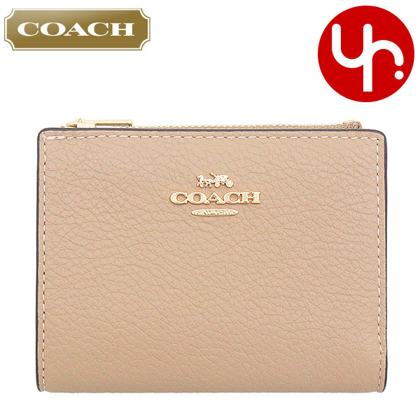 コーチ 革財布 レディース コーチ COACH 財布 二つ折り財布 FCM315 CM315 トープ 特別送料無料 ぺブルド レザー ビルフォード ウォレット アウトレット品レディース ブランド 通販 2023AW