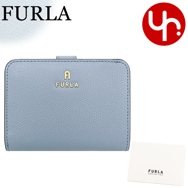 フルラ FURLA 財布 二つ折り財布 WP00315 ARE000 セレスティアル×アルテミシア 2506S CELESTIAL ARTEMISIA 特別送料無料 フルラ カメリア レザー スモール コンパクト ウォレットレディース ブランド 通販 L型 2023AW