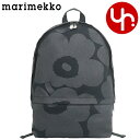 マリメッコ Marimekko バッグ リュック 47583 ブラック×ブラック 特別送料無料 ENNI WX PIENI UNIKKO ピエニ ウニッコ コットン キャンバス バックパックレディース ブランド 通販 旅行 通勤 2023AW