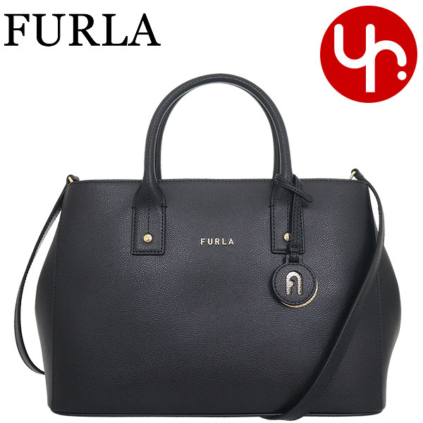 フルラ FURLA バッグ トートバッグ WB01286 ARE000 オニキス×ネロ O6000 ONYX/NERO 特別送料無料 リンダ レザー スモール トート ショルダーストラップ付きレディース ブランド 通販 斜めがけ 2023AW あす楽