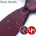 ポールスミス Paul Smith アパレル ネクタイ M1A 0TIEX HLU01 ボルドー 特別送料無料 ポールスミス アルファベット ギンガムチェック ...