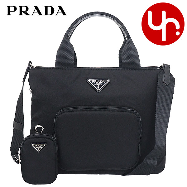 プラダ トートバッグ（レディース） プラダ PRADA バッグ トートバッグ 1BG354 RV44 B1M ネロ 特別送料無料 ヴェラ リナイロン Re Nylon トライアングル ロゴ トートバッグ ポーチ付きレディース ブランド 通販 斜めがけ 旅行 通勤