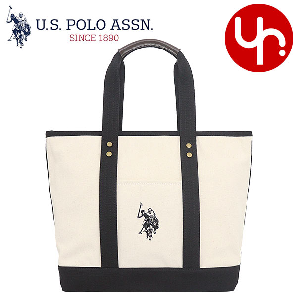 楽天インポートコレクションYR メンズユーエスポロアッスン U.S.POLO ASSN. バッグ トートバッグ USPA2651 オフホワイト×ブラック 特別送料無料 キャンバス ロゴ トート バッグ Mレディース ブランド 通販 通勤