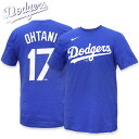 SHOHEI OHTANI 大谷翔平 ベースボール 背番号17 LA アパレル Tシャツ 200959476 ロイヤル 特別送料無料 ロサンゼルス ネーム&ナンバー Tシャツ