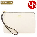 コーチ COACH 小物 ポーチ FCP483 CP483 チョーク 特別送料無料 ラグジュアリー ペブルド レザー コーナー ジップ リストレット アウトレット品レディース ブランド 通販 2024SS