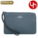 コーチ COACH 小物 ポーチ FCP483 CP483 デニム 特別送料無料 ラグジュアリー ペブルド レザー コーナー ジップ リストレット アウトレット品レディース ブランド 通販 2024SS