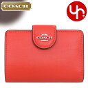 コーチ COACH 財布 二つ折り財布 FCR791 CR791 マイアミレッド 特別送料無料 リファインド カーフ レザー ミディアム コーナー ジップ ウォレット アウトレット品レディース ブランド 通販 2024SS