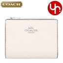 コーチ COACH 財布 二つ折り財布 FCR983 CR983 チョーク 特別送料無料 クロスグレーン レザー ビルフォールド ウォレット アウトレット品レディース ブランド 通販 2024SS