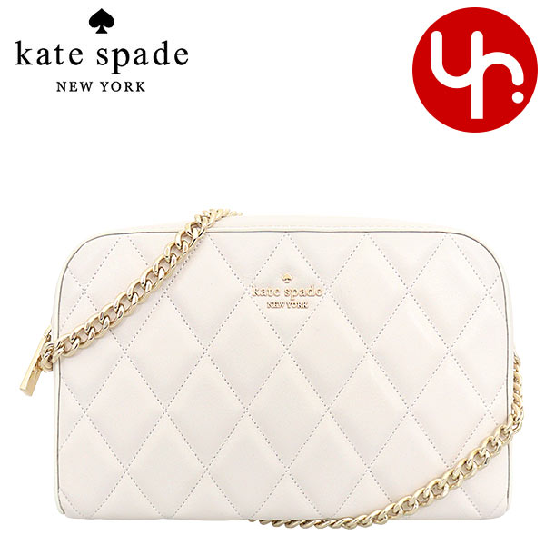 ケイトスペード ショルダーバッグ レディース ケイトスペード kate spade バッグ ショルダーバッグ KG425 パーチメント 特別送料無料 キャリー スムース キルテッド レザー ミニ チェーン カメラ バッグ アウトレット品レディース ブランド 通販 斜めがけ 2024SS