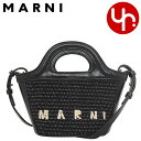 マルニ MARNI バッグ ショルダーバッグ M01161 P3860 ブラック 特別送料無料 トロピカリア サマー ラフィア コットン ナイロン マルニ ロゴ マイクロ バッグレディース ブランド 通販 斜めがけ 2024SS