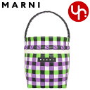 マルニ MARNI バッグ ハンドバッグ M00332 M00IW パープル×ブラック 特別送料無料 マルニ キッズ ポッド ウーブン バケット バッグレディー...