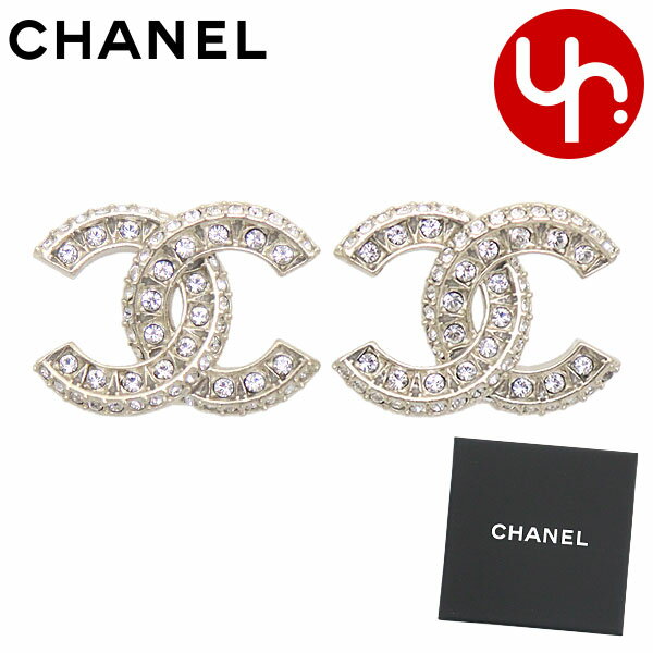 シャネル ピアス（レディース） シャネル CHANEL アクセサリー ピアス A86504 Y09569 シャンパンゴールド 特別送料無料 CCマーク ココマーク ラインストーン ピアスレディース ブランド 通販 2024SS