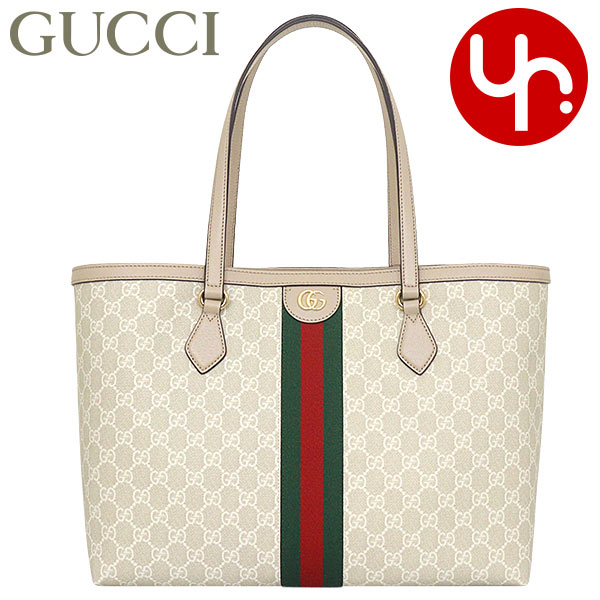 グッチ 帆布・キャンバス トートバッグ レディース グッチ GUCCI バッグ トートバッグ 631685 UULAG ベージュ×ホワイト 特別送料無料 オフィディア GG スプリーム キャンバス ウェブ ストライプ ミディアム トートバッグレディース ブランド 通販 通勤