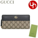 グッチ GUCCI 財布 長財布 456117 17WAG ブラック×ベージュエボニー 特別送料無料 GGマーモント GGスプリームキャンバス ジップアラウンド...