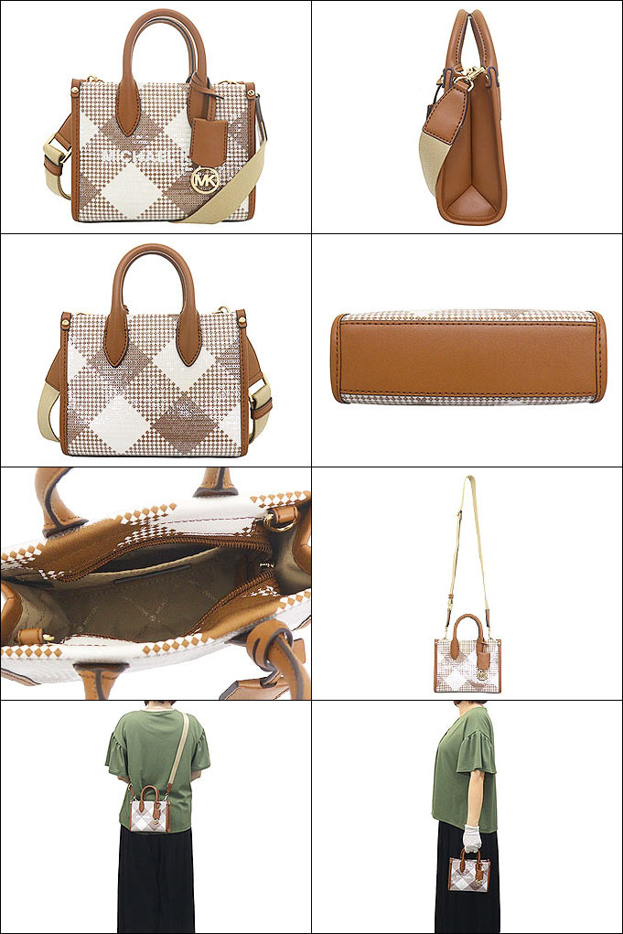 マイケルコース MICHAEL KORS バッグ ショルダーバッグ 35T4G7ZC0I ラゲッジ 特別送料無料 ミレラ スパンコール エクストラ スモール ショッパー クロスボディー アウトレット品レディース ブランド 通販 斜めがけ 2024SS