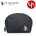 ユーエスポロアッスン U.S.POLO ASSN. 小物 ポーチ USPA-2637 ブラック 送料別 PUレザー ラウンド ミニ ポーチレディース ブランド ...