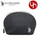 ユーエスポロアッスン U.S.POLO ASSN. 小物 ポーチ USPA-2666 ブラック 送料別 PUレザー ラウンド ポーチレディース ブランド 通販 2024SS(4)