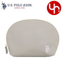 ユーエスポロアッスン U.S.POLO ASSN. 小物 ポーチ USPA-2666 ライトグレー 送料別 PUレザー ラウンド ポーチレディース ブランド 通...