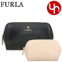 フルラ FURLA 小物 ポーチ WE00453 ARE000 ネロ×バレリーナ 特別送料無料 フルラ カメリア グレインレザー コントラストカラー コスメティ...