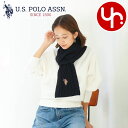 ユーエスポロアッスン U.S.POLO ASSN. アパレル マフラー USPA2014 ブラック 特別送料無料 ポイントゲッター ロゴ ニットケーブル マフラ...