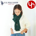 ユーエスポロアッスン U.S.POLO ASSN. アパレル マフラー USPA2014 グリーン 特別送料無料 ポイントゲッター ロゴ ニットケーブル マフラ...