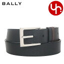 バリー BALLY 小物 ベルト #580375 ブラック×ダークブラウン 特別送料無料 エンボス レザー リバーシブル ベルト アウトレット品メンズ ブランド...
