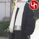 ダニエルウェリントン Daniel Wellington アパレル マフラー DW02400002 スノーホワイト 特別送料無料 ロゴ 刺繍 フリンジ マフラー...