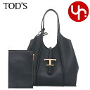 トッズ TOD'S バッグ トートバッグ XBWTSBA0200 Q8E ブラック 特別送料無料 T タイムレス ハンマード レザー スモール ショッピングバッ...