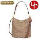 コーチ COACH バッグ ショルダーバッグ CW602 タン×キャラメル 特別送料無料 ウィロウ シグネチャー コーテッド キャンバス レザー ソフト バケッ...